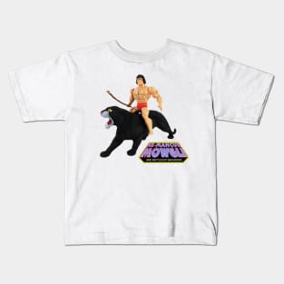 He-Mancub Mowgli and Battlecat Bagheera Kids T-Shirt